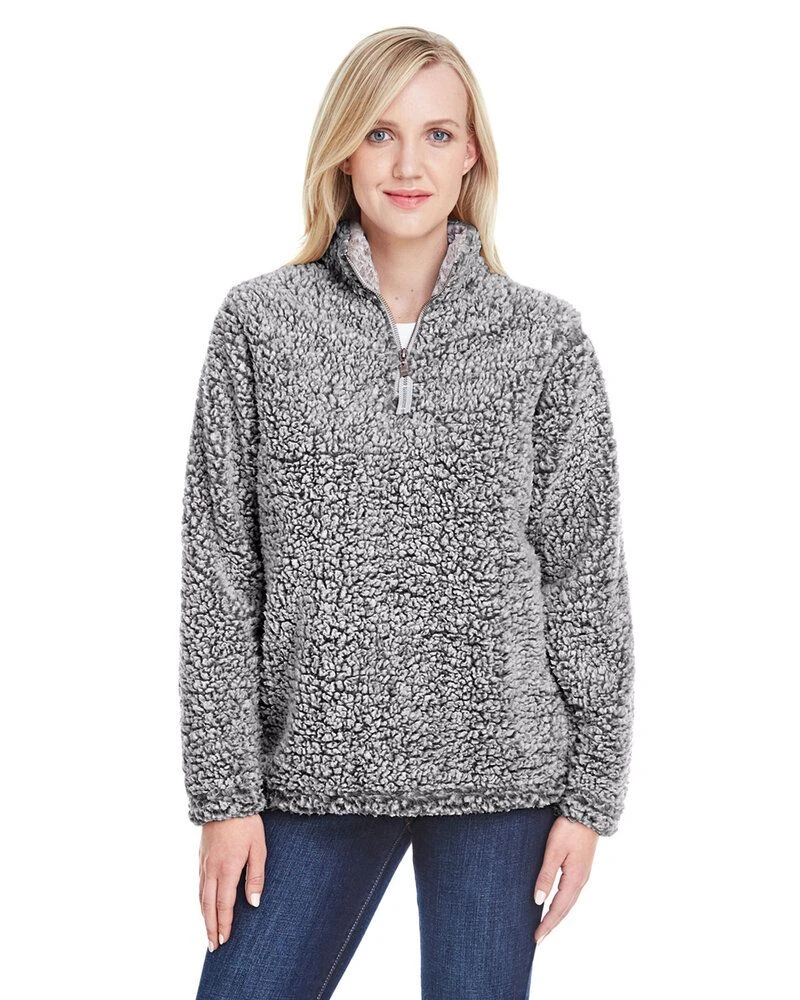 J. America JA8451 - Ladies Epic Sherpa 1/4 Zip 6 J. America JA8451 - Ladies Epic Sherpa 1/4 Zip - Image 6