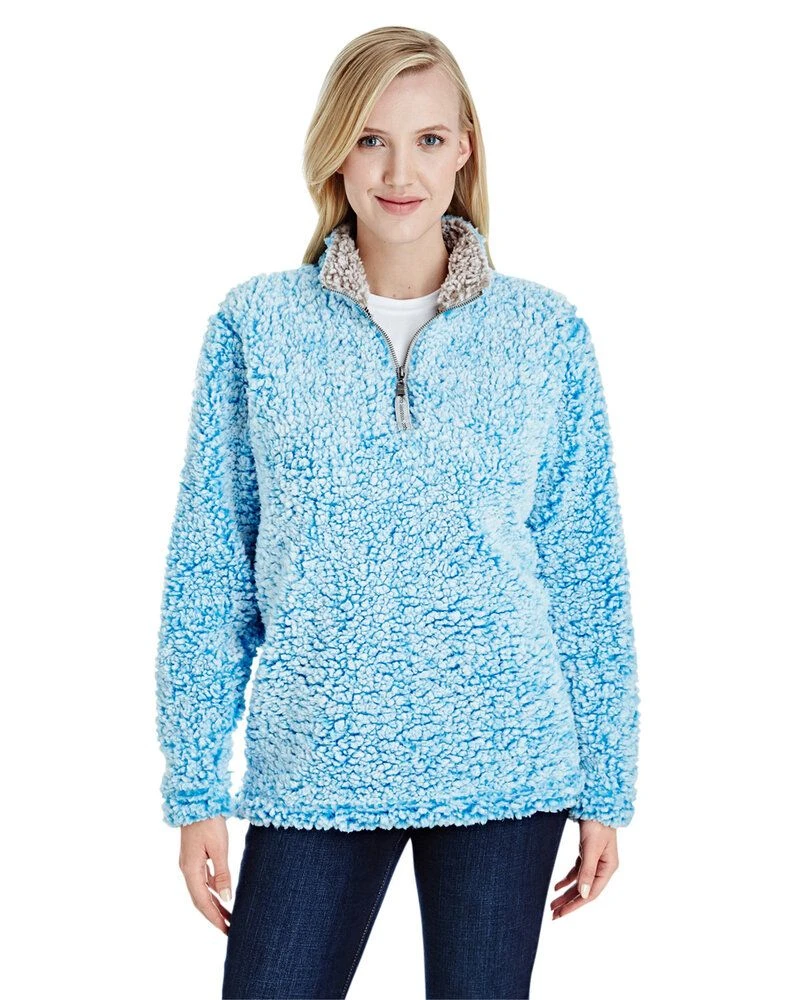 J. America JA8451 - Ladies Epic Sherpa 1/4 Zip 7 J. America JA8451 - Ladies Epic Sherpa 1/4 Zip - Image 7