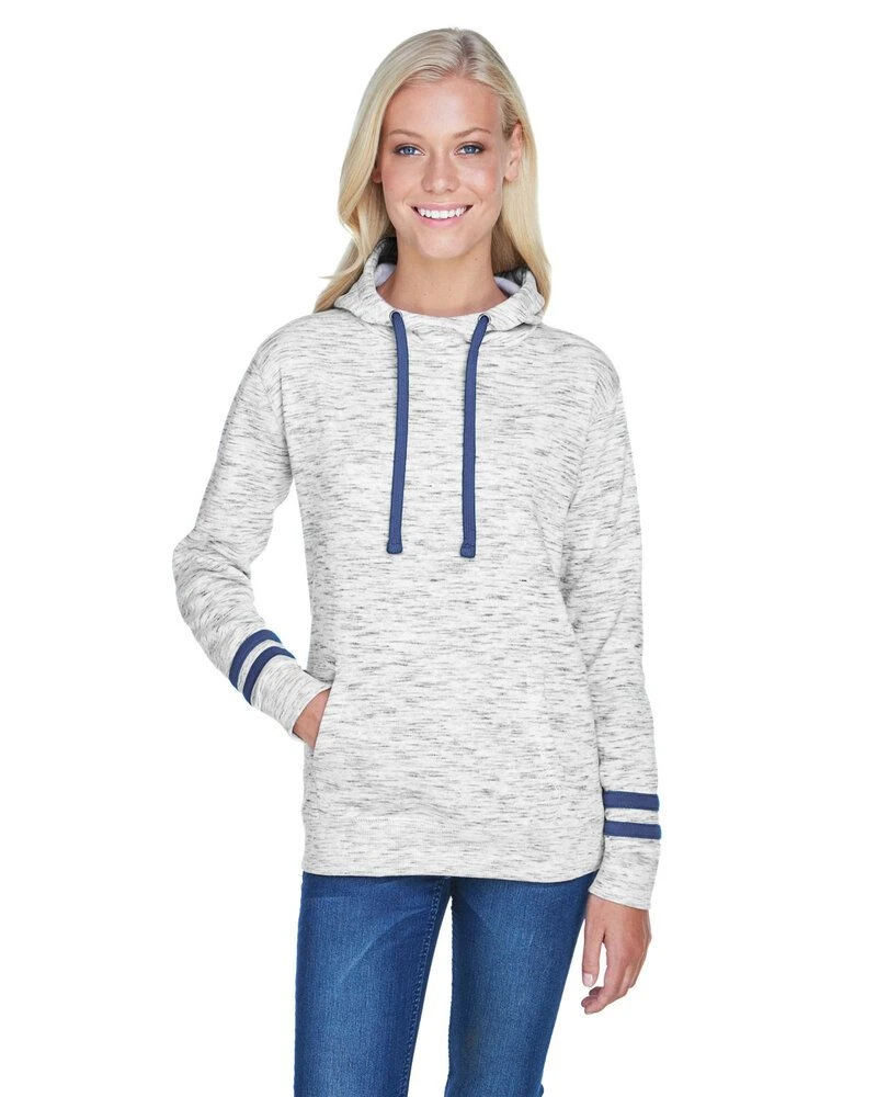 J. America JA8674 - Ladies Melange Scuba Neck Sweatshirt 5 J. America JA8674 - Ladies Melange Scuba Neck Sweatshirt - Image 5