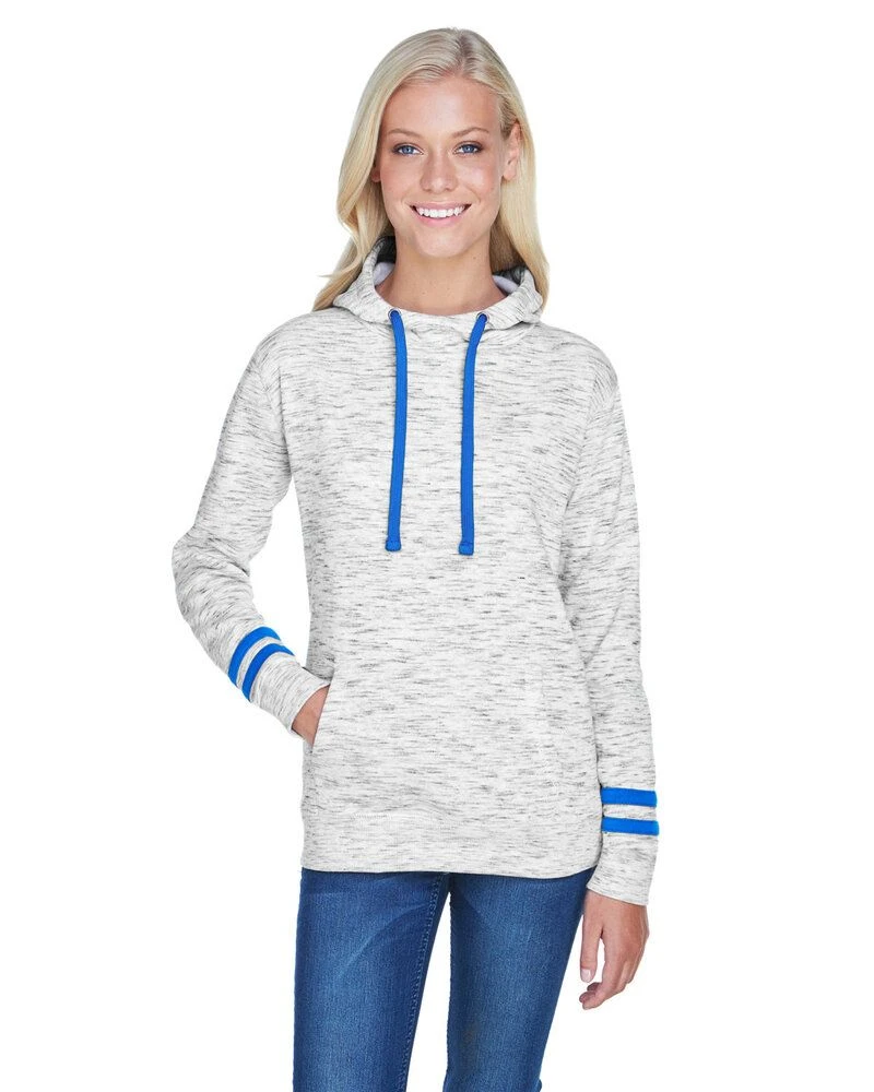 J. America JA8674 - Ladies Melange Scuba Neck Sweatshirt 6 J. America JA8674 - Ladies Melange Scuba Neck Sweatshirt - Image 6