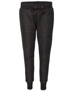 J. America JA8675 - Ladies Melange Fleece Jogger Pant