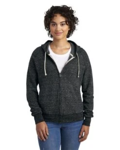 Jerzees 92WR - Ladies Snow Heather Full Zip Hooded Sweatshirt