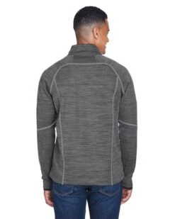 North End 88697 - Men's Flux Mélange Bonded Fleece Jacket -Wordans Shop 1263041 back big