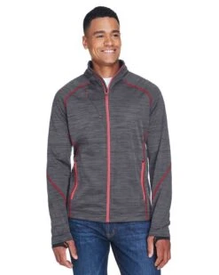 North End 88697 - Men's Flux Mélange Bonded Fleece Jacket -Wordans Shop 1263042 big