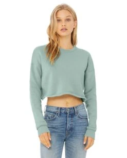 Bella+Canvas B7503 - Ladies Cropped Fleece Crew -Wordans Shop 1263669 big
