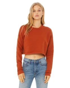 Bella+Canvas B7503 - Ladies Cropped Fleece Crew -Wordans Shop 1263670 big
