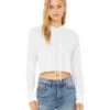 Bella+Canvas 8512 - Ladies Cropped Long Sleeve Hoodie T-Shirt