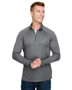 A4 N4268 - Adult Daily Polyester 1/4 Zip 10 A4 N4268 - Adult Daily Polyester 1/4 Zip -Wordans Shop 1264131 big