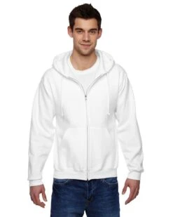 Jerzees 4999 - Adult 9.5 Oz., Super Sweats® NuBlend® Fleece Full-Zip Hooded Sweatshirt -Wordans Shop 1264334 big