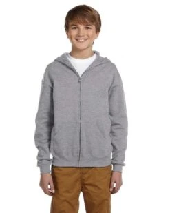 Jerzees 993B - Youth 8 Oz. NuBlend® Fleece Full-Zip Hooded Sweatshirt -Wordans Shop 1264364 big