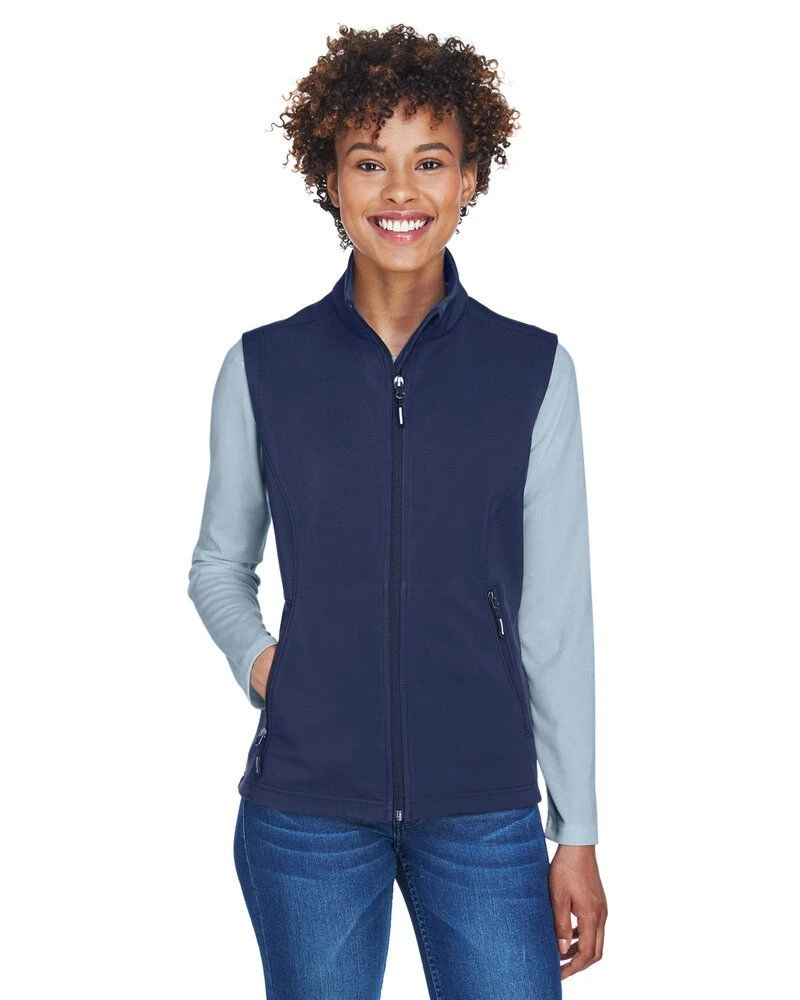 CORE365 CE701W - Ladies Cruise Two-Layer Fleece Bonded Soft Shell Vest 4 CORE365 CE701W - Ladies Cruise Two-Layer Fleece Bonded Soft Shell Vest - Image 4