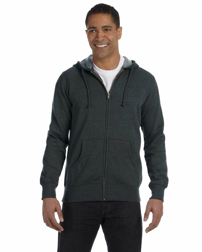 Econscious EC5680 - Men's 11.67 Oz. Organic/Recycled Heathered Full-Zip Hood 1 Econscious EC5680 - Men's 11.67 Oz. Organic/Recycled Heathered Full-Zip Hood