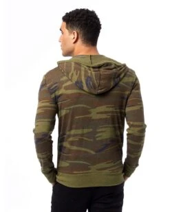 Alternative AA1970P - Men's Eco Long-Sleeve Printed Zip Hoodie -Wordans Shop 178410 back big