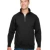 Bayside 920 - USA-Made Quarter-Zip Pullover Sweatshirt