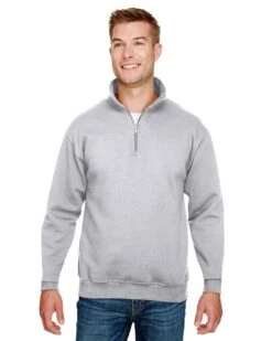 Bayside 920 - USA-Made Quarter-Zip Pullover Sweatshirt -Wordans Shop 188613 big