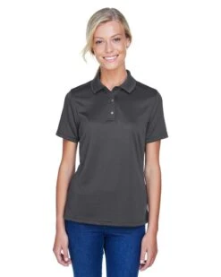 Harriton M345W - Ladies Advantage IL Snap Placket Performance Polo -Wordans Shop 193474 big