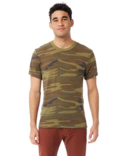 Alternative Apparel 01973EA - Printed Eco-Jersey Crew T-Shirt