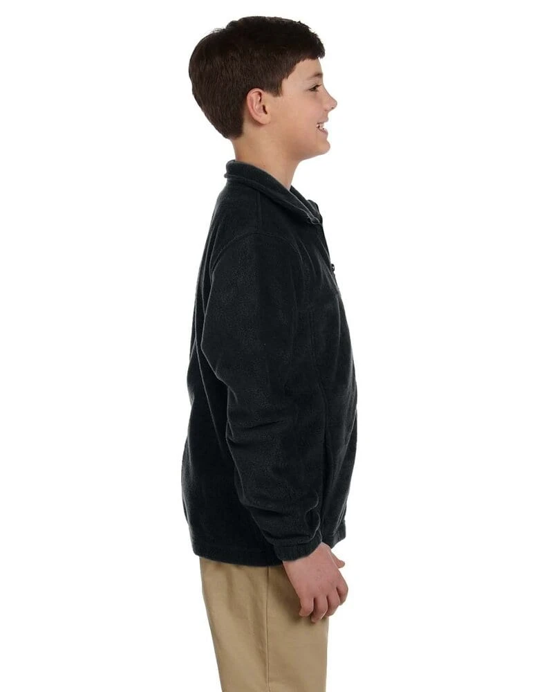 Harriton M990Y - Youth 8 Oz. Full-Zip Fleece 2 Harriton M990Y - Youth 8 Oz. Full-Zip Fleece - Image 2