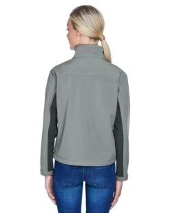 Devon & Jones D997W - Ladies Soft Shell Colorblock Jacket -Wordans Shop 234524 back big