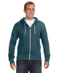 J. America J8872 - Adult Tri-Blend Fleece Full-Zip Hood -Wordans Shop 318709 big