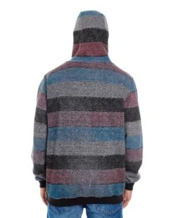 Burnside 8603 - PRINTED STRIPED MARL PULLOVER -Wordans Shop 323723 back big