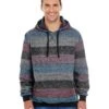 Burnside 8603 - PRINTED STRIPED MARL PULLOVER