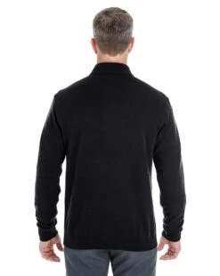 Devon & Jones DG478 - Men's Manchester Fully-Fashioned Half-Zip Sweater -Wordans Shop 326927 back big