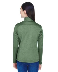 Devon & Jones DG796W - Ladies Newbury Colorblock Mélange Fleece Full-Zip -Wordans Shop 327128 back big