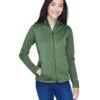 Devon & Jones DG796W - Ladies Newbury Colorblock Mélange Fleece Full-Zip