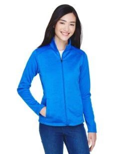 Devon & Jones DG796W - Ladies Newbury Colorblock Mélange Fleece Full-Zip -Wordans Shop 327131 big