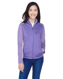 Devon & Jones DG796W - Ladies Newbury Colorblock Mélange Fleece Full-Zip -Wordans Shop 327134 big