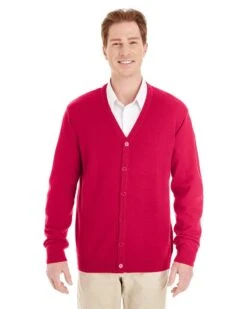 Harriton M425 - Men's Pilbloc V-Neck Button Cardigan Sweater -Wordans Shop 327155 big