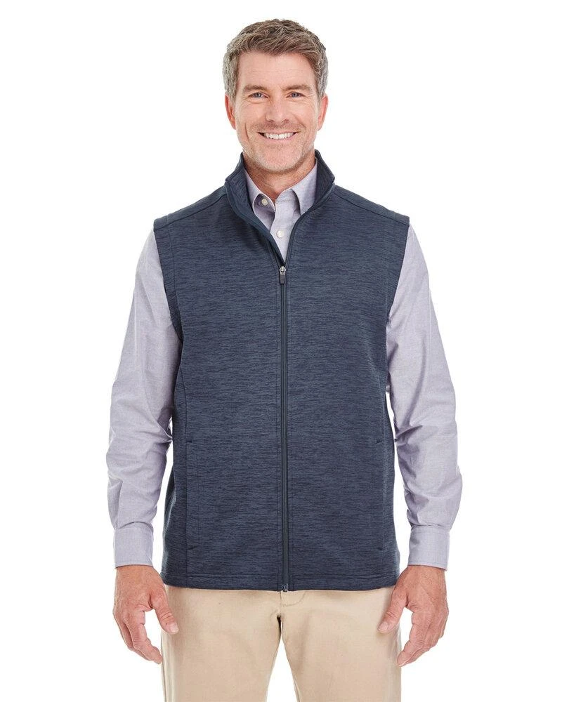 Devon & Jones DG797 - Men's Newbury Mélange Fleece Vest 1 Devon & Jones DG797 - Men's Newbury Mélange Fleece Vest