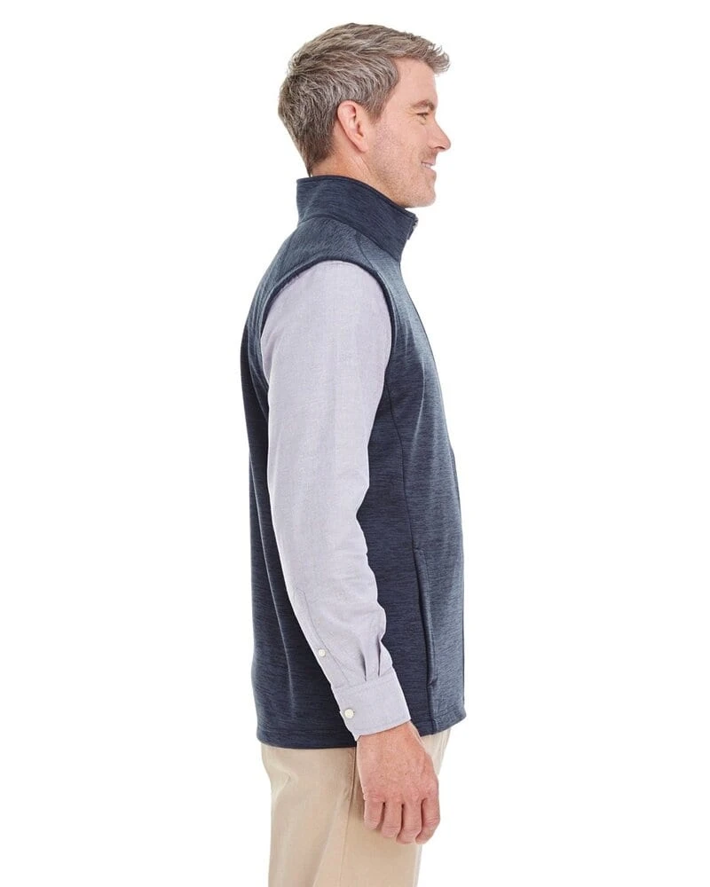 Devon & Jones DG797 - Men's Newbury Mélange Fleece Vest 2 Devon & Jones DG797 - Men's Newbury Mélange Fleece Vest - Image 2