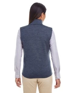 Devon & Jones DG797W - Ladies Newbury Mélange Fleece Vest -Wordans Shop 327206 back big
