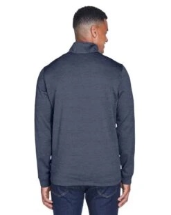 Devon & Jones DG798 - Men's Newbury Mélange Fleece Quarter-Zip -Wordans Shop 327242 back big