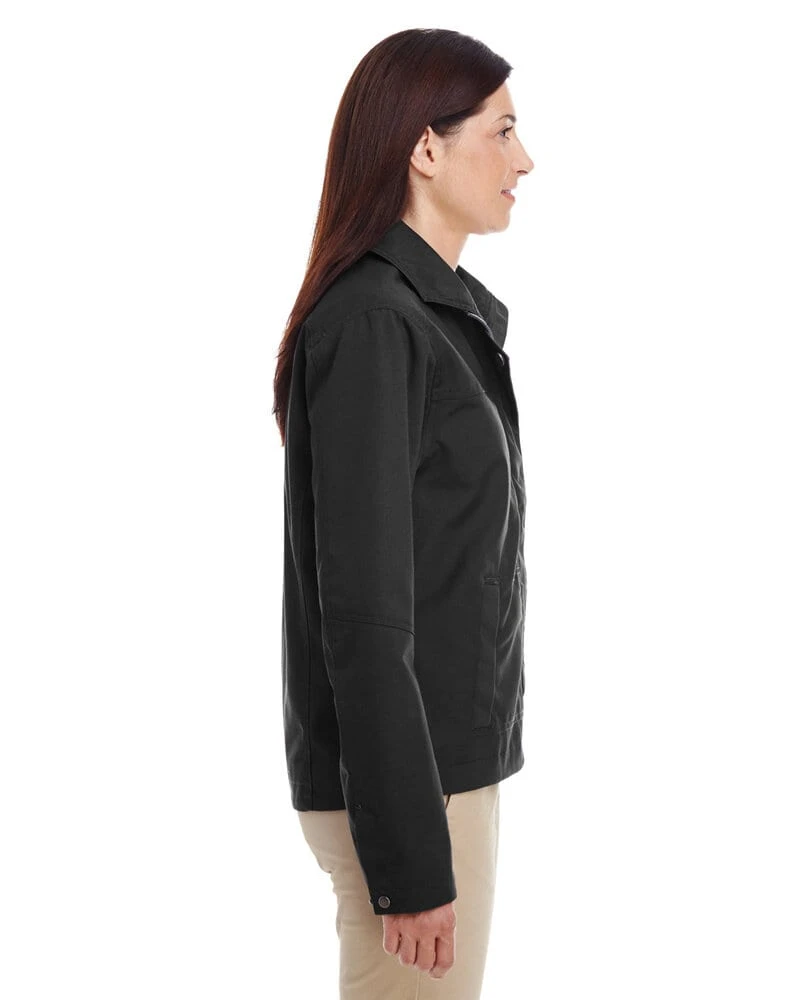 Harriton M705W - Ladies Auxiliary Canvas Work Jacket 2 Harriton M705W - Ladies Auxiliary Canvas Work Jacket - Image 2