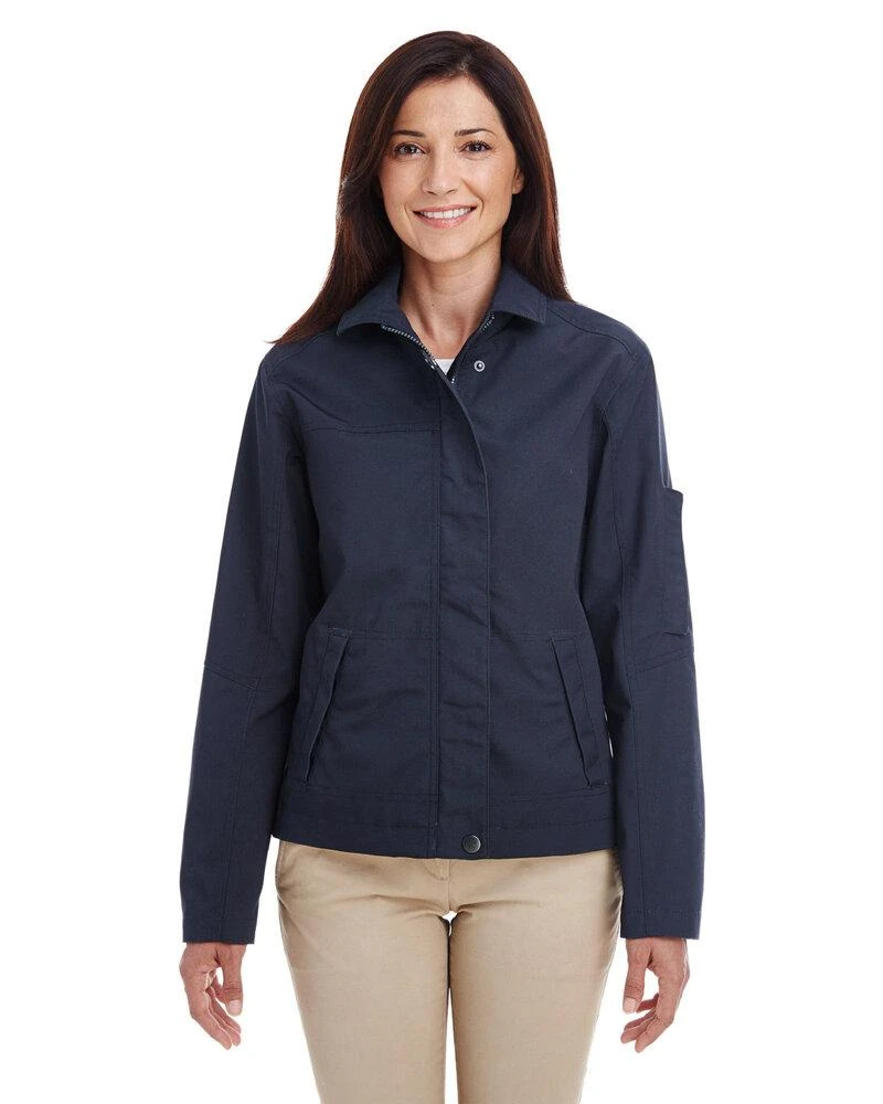 Harriton M705W - Ladies Auxiliary Canvas Work Jacket 4 Harriton M705W - Ladies Auxiliary Canvas Work Jacket - Image 4