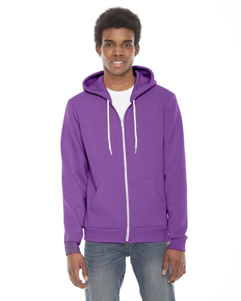 American Apparel AAF497W - Unisex Flex Fleece Zip Hooded Sweatshirt 9 American Apparel AAF497W - Unisex Flex Fleece Zip Hooded Sweatshirt - Image 9