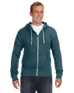 J. America JA8872 - Adult Tri-Blend Full Zip Hooded Fleece -Wordans Shop 923547 big