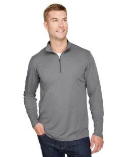 Team 365 TT31H - Men's Zone Sonic Heather Performance Quarter-Zip -Wordans Shop 926643 big