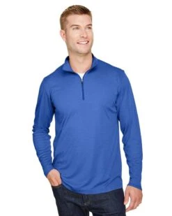 Team 365 TT31H - Men's Zone Sonic Heather Performance Quarter-Zip -Wordans Shop 926652 big