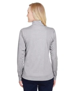 Team 365 TT31HW - Ladies Zone Sonic Heather Performance Quarter-Zip -Wordans Shop 926664 back big