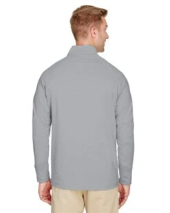 Devon & Jones DG480 - Men's CrownLux Performance Clubhouse Micro-Stripe Quarter-Zip -Wordans Shop 926985 back big