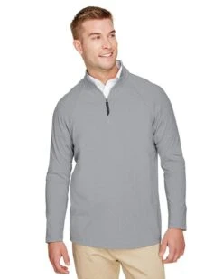Devon & Jones DG480 - Men's CrownLux Performance Clubhouse Micro-Stripe Quarter-Zip