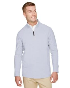 Devon & Jones DG480 - Men's CrownLux Performance Clubhouse Micro-Stripe Quarter-Zip -Wordans Shop 926988 big