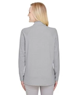 Devon & Jones DG480W - Ladies CrownLux Performance Clubhouse Micro-Stripe Quarter-Zip -Wordans Shop 927027 back big