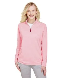 Devon & Jones DG480W - Ladies CrownLux Performance Clubhouse Micro-Stripe Quarter-Zip -Wordans Shop 927033 big