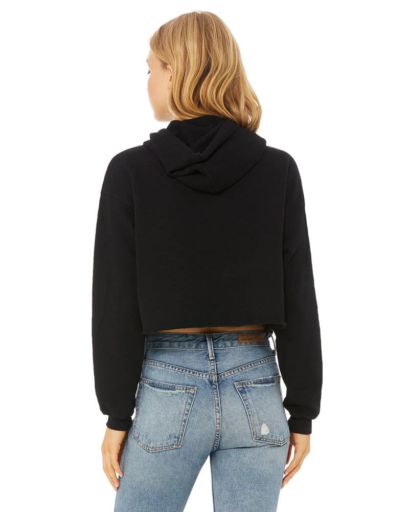 Bella+Canvas B7502 - Ladies Cropped Fleece Hoodie 3 Bella+Canvas B7502 - Ladies Cropped Fleece Hoodie - Image 3