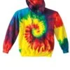 Colortone T328R - Adult Reactive Rainbow Pullover Hood